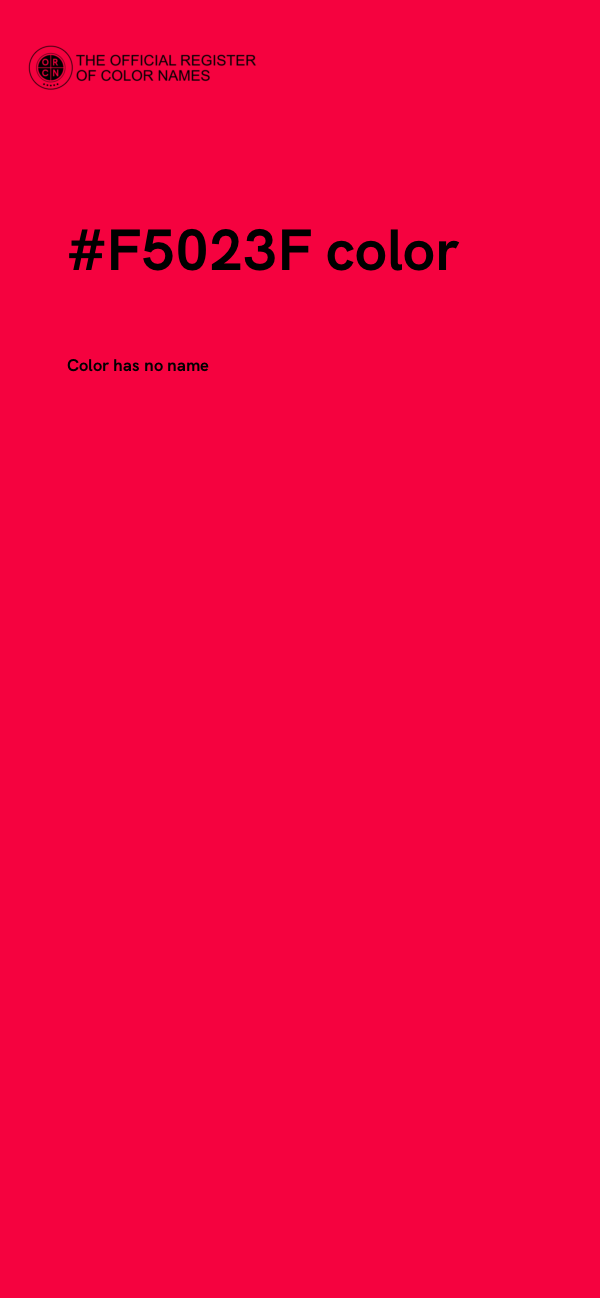 #F5023F color image
