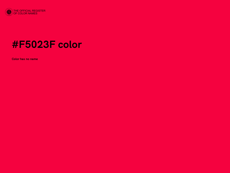 #F5023F color image