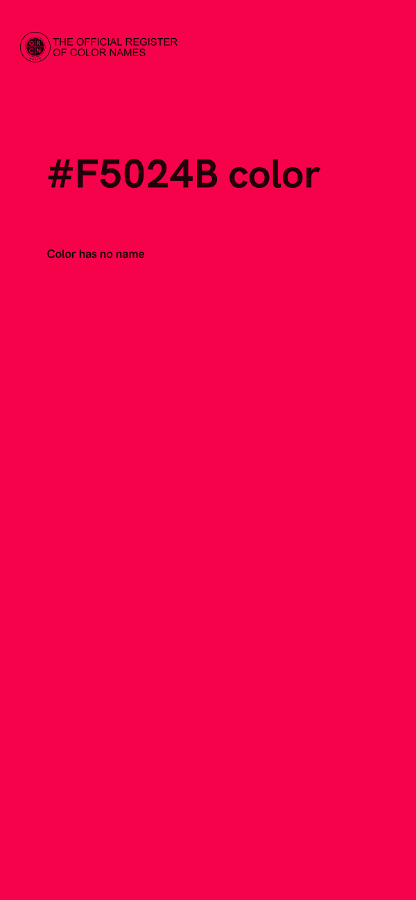 #F5024B color image