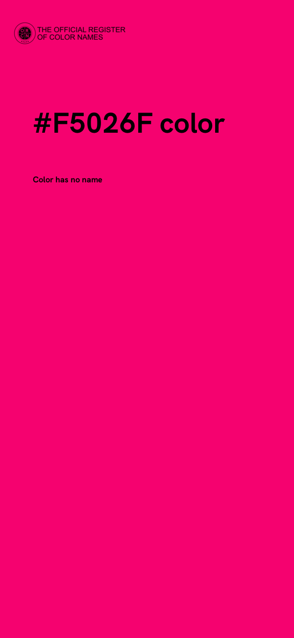 #F5026F color image