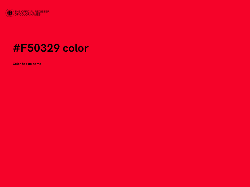 #F50329 color image