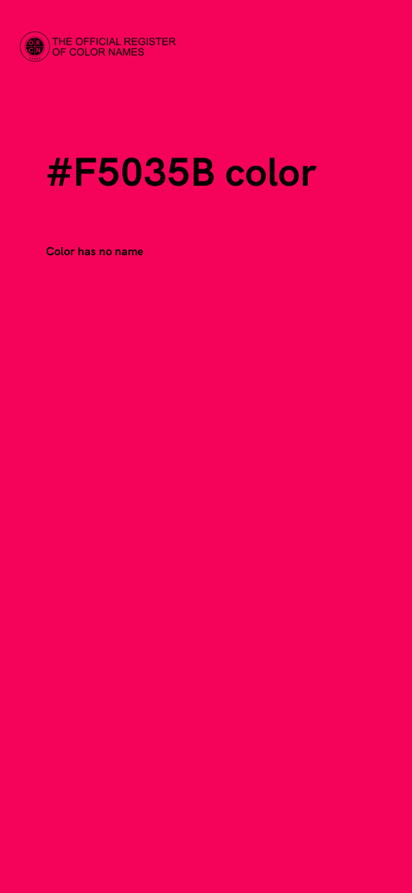 #F5035B color image