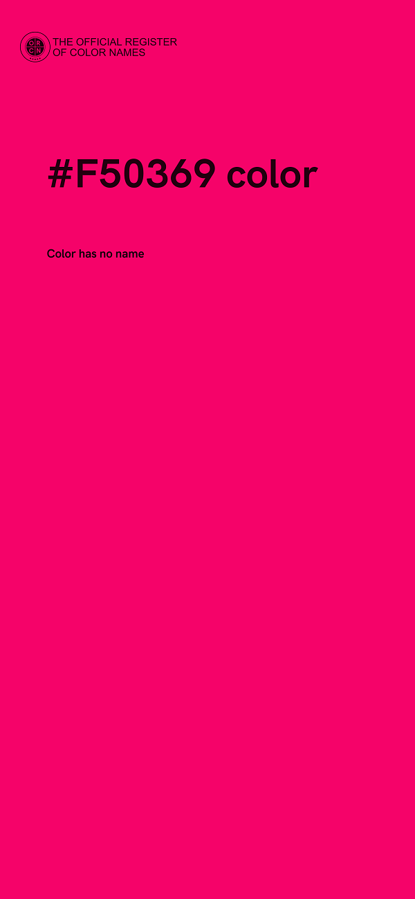 #F50369 color image