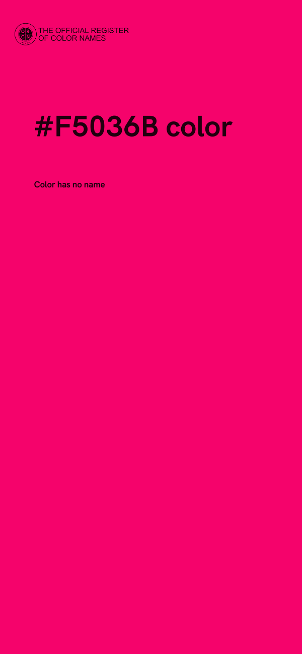 #F5036B color image