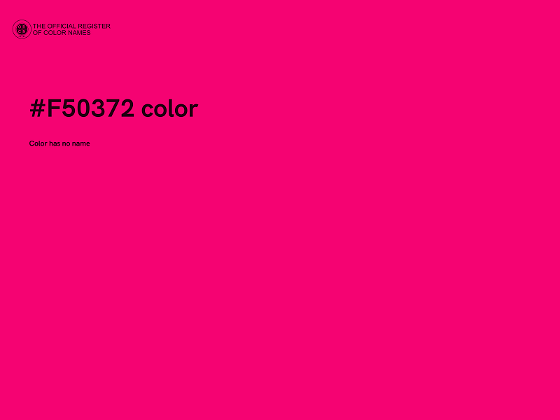 #F50372 color image