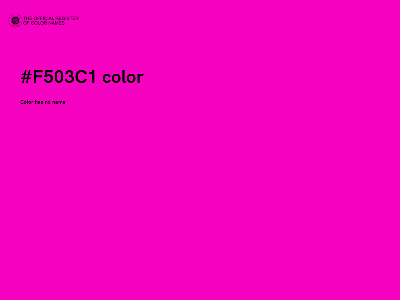 #F503C1 color image