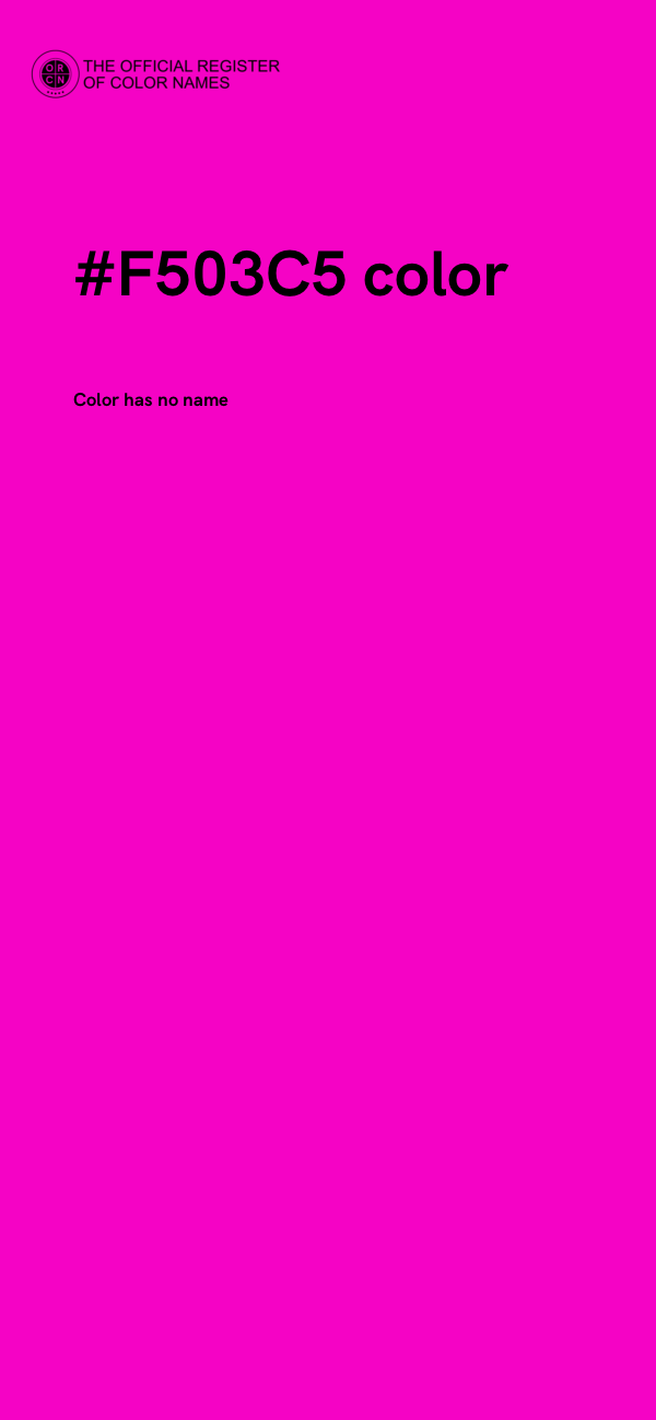 #F503C5 color image