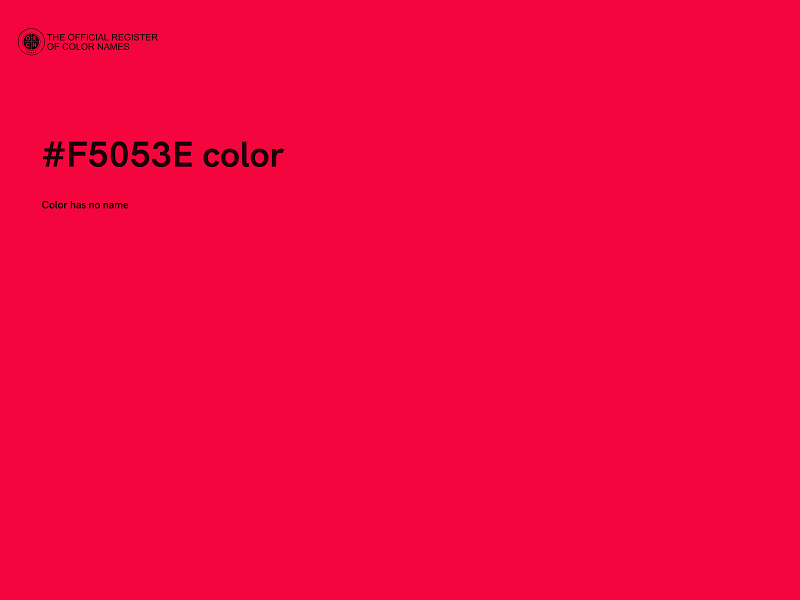 #F5053E color image