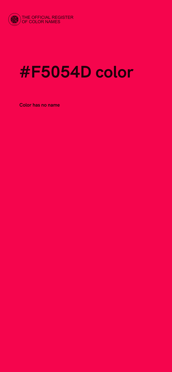 #F5054D color image
