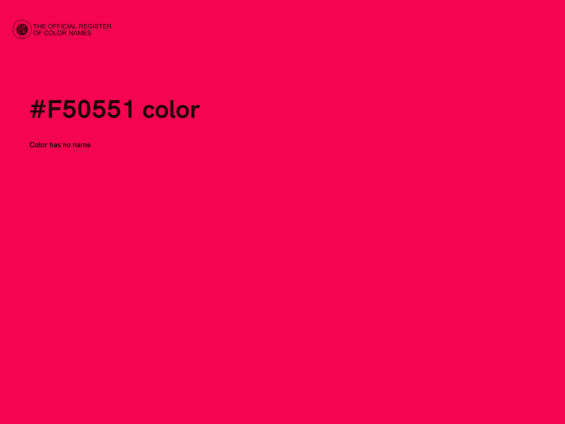 #F50551 color image