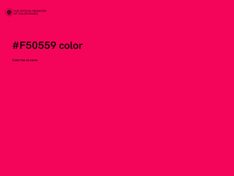 #F50559 color image