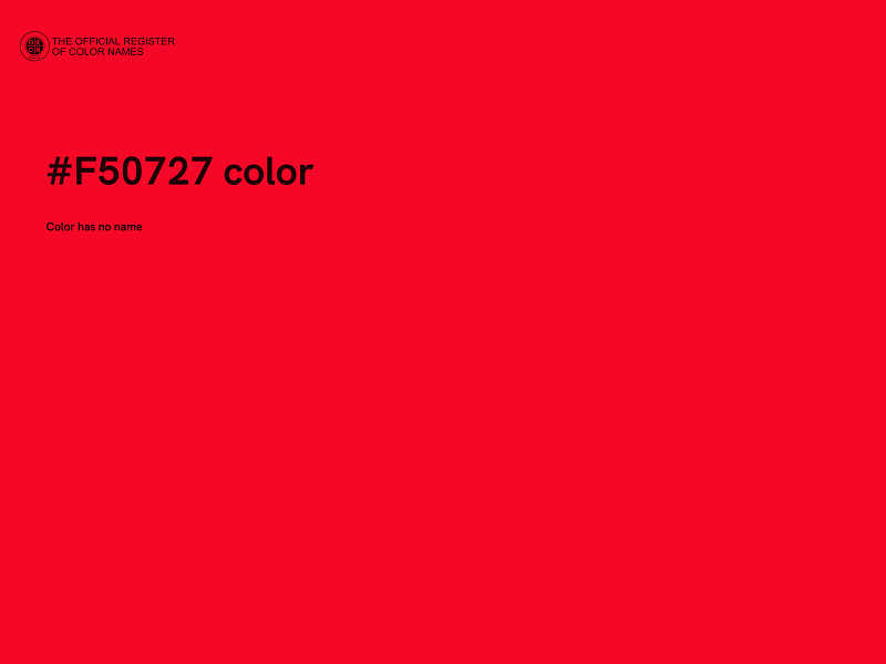 #F50727 color image