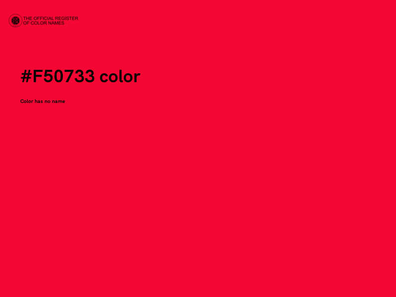 #F50733 color image