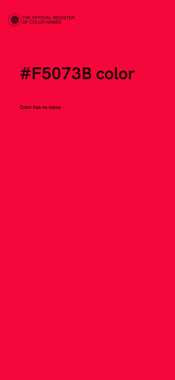 #F5073B color image