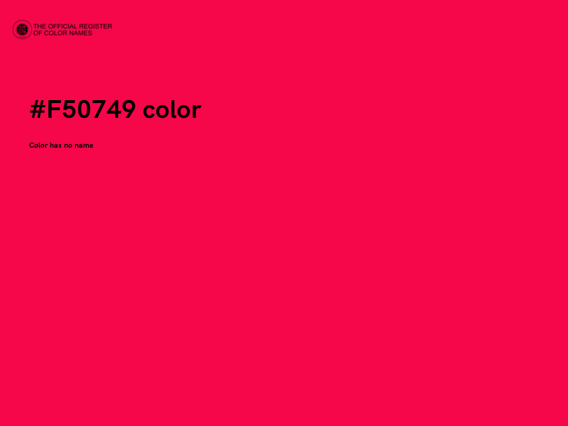 #F50749 color image