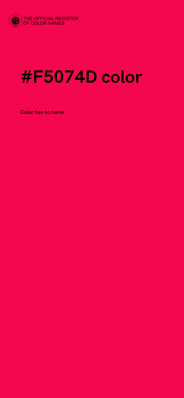 #F5074D color image