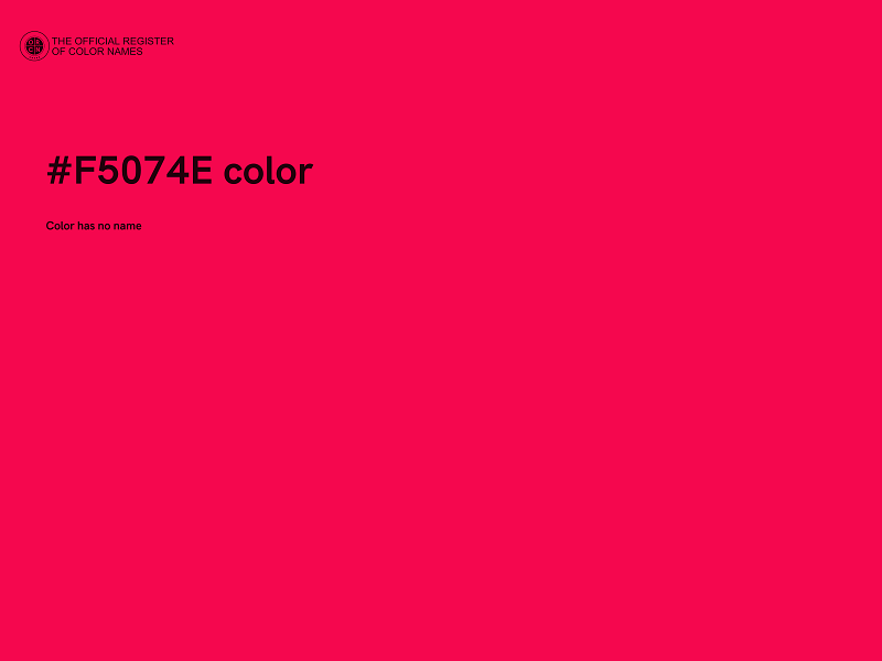 #F5074E color image