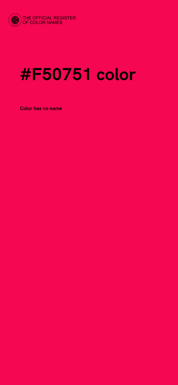 #F50751 color image