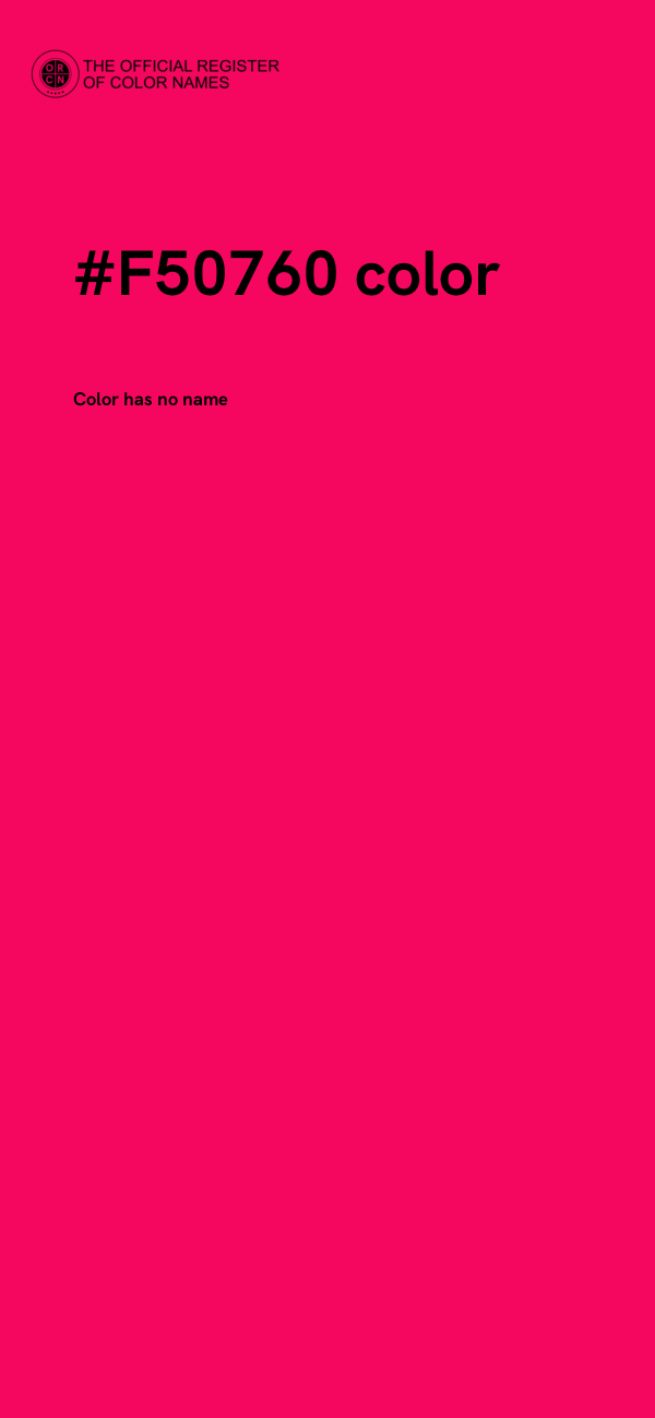 #F50760 color image