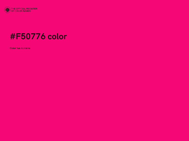 #F50776 color image