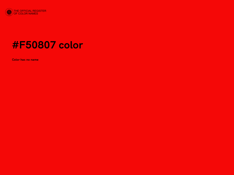 #F50807 color image