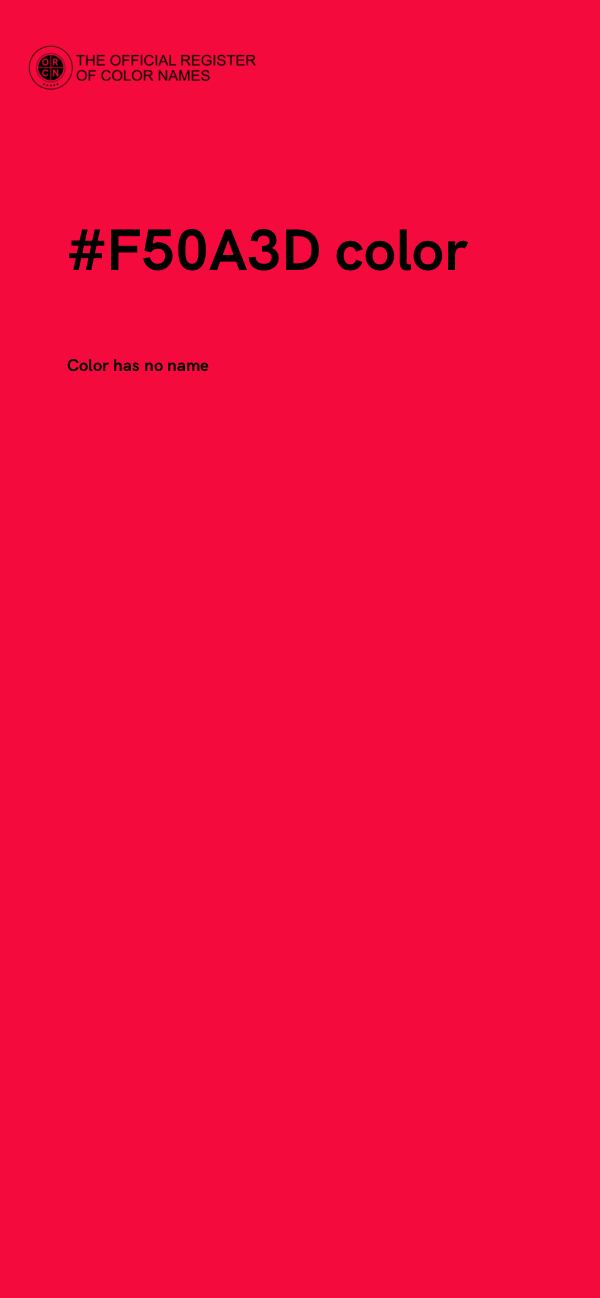 #F50A3D color image