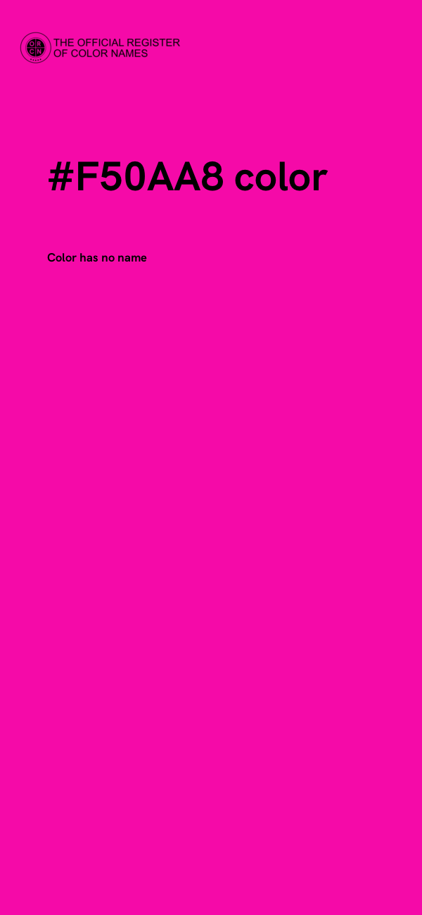 #F50AA8 color image