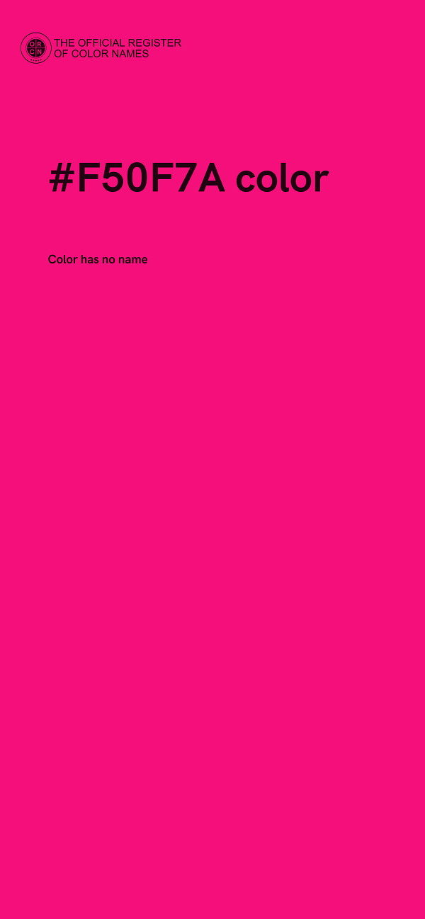 #F50F7A color image