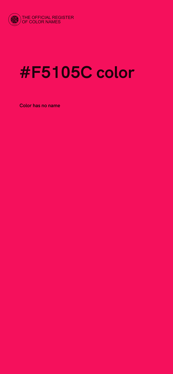 #F5105C color image