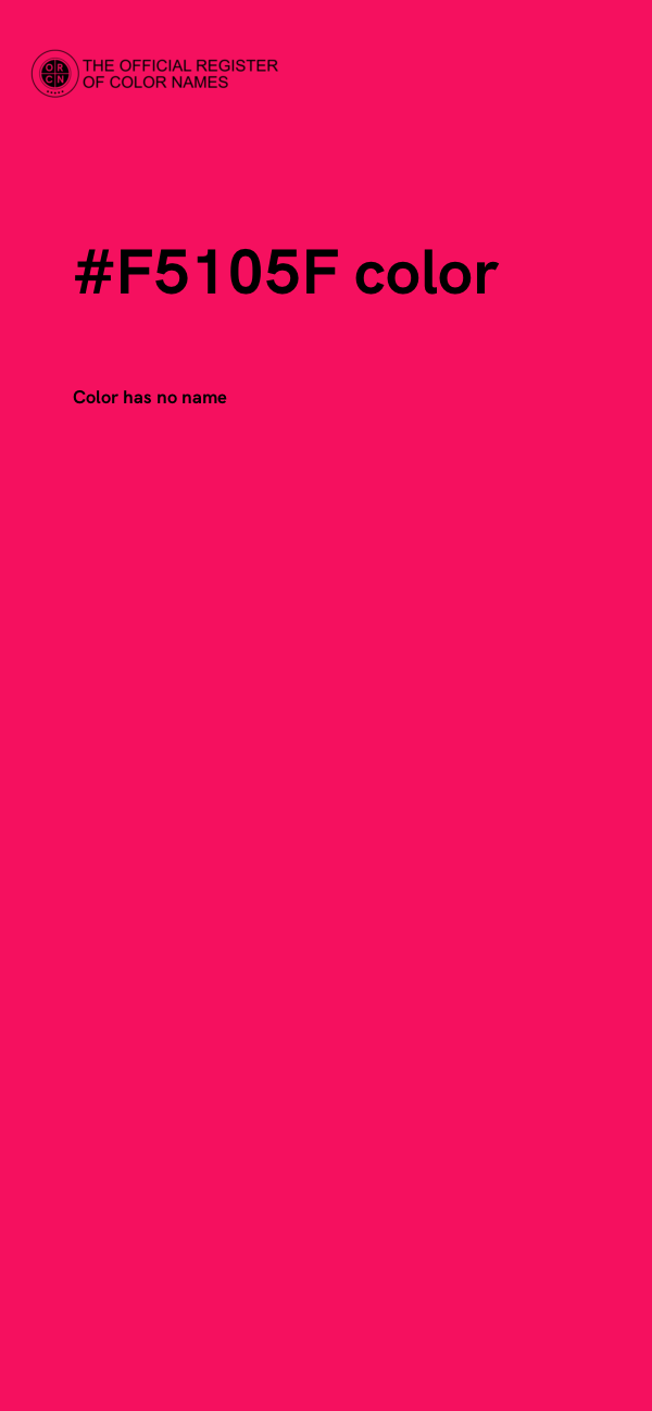 #F5105F color image