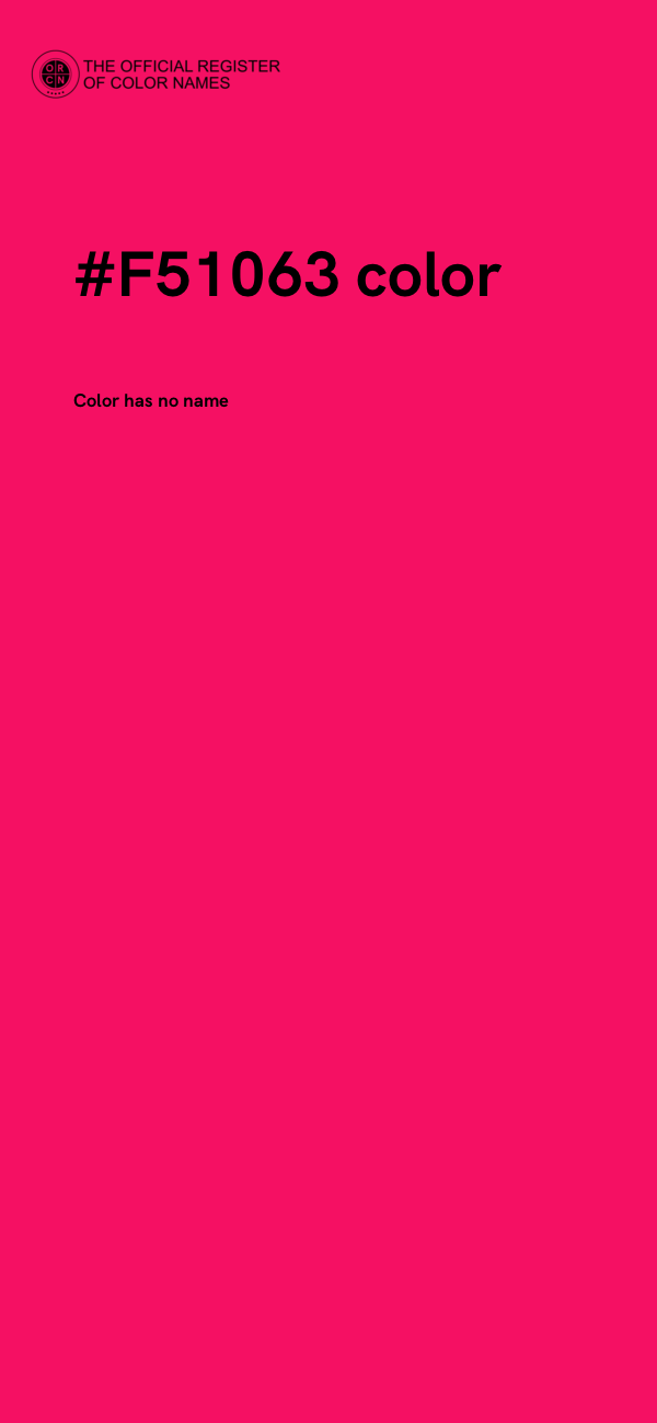 #F51063 color image