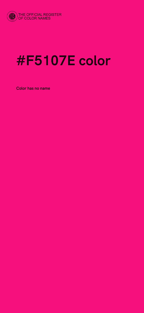 #F5107E color image
