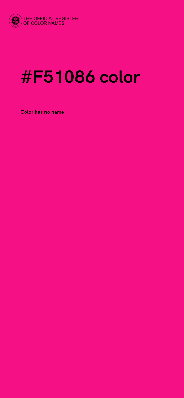#F51086 color image