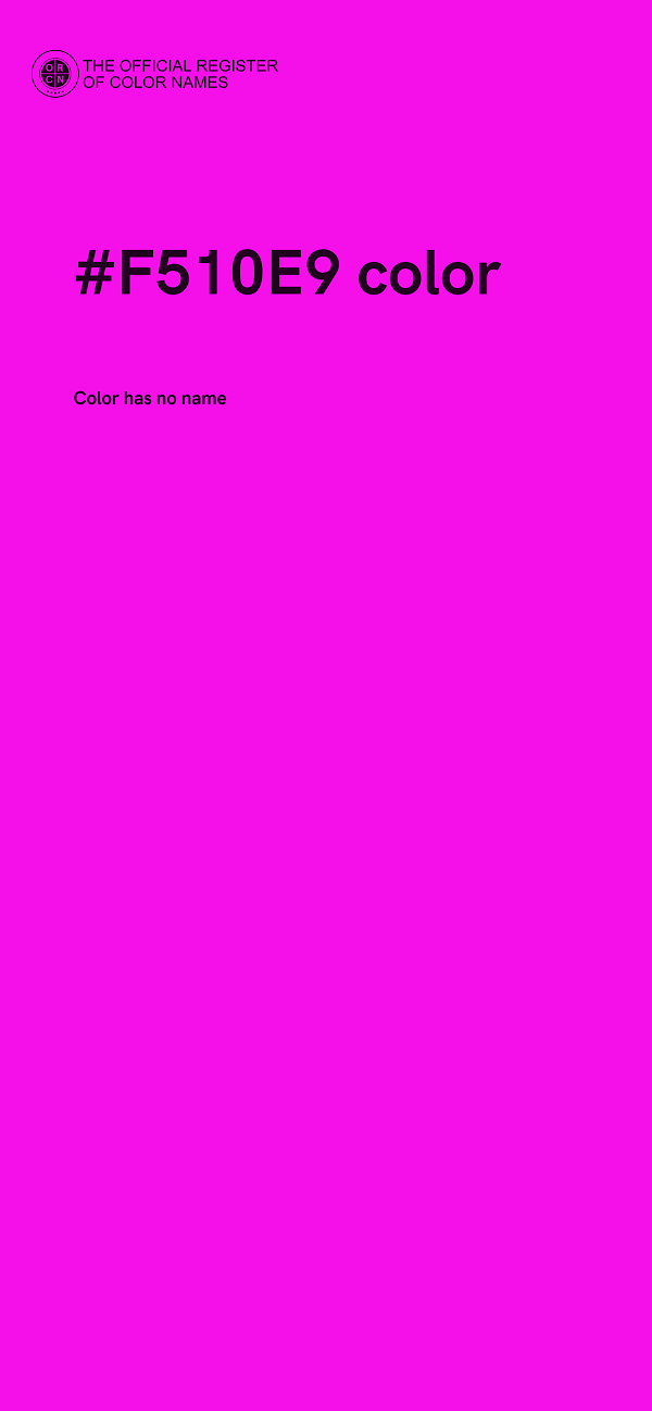 #F510E9 color image