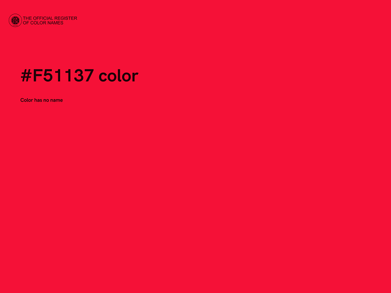 #F51137 color image