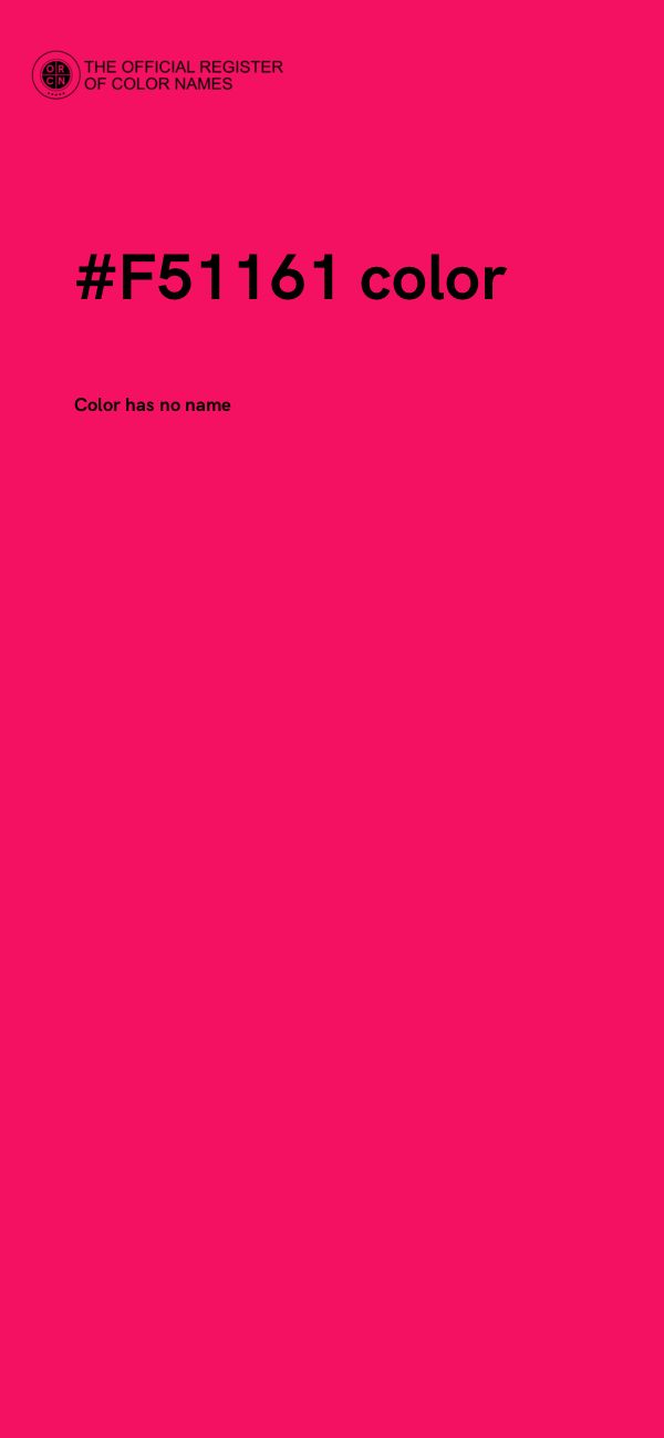 #F51161 color image