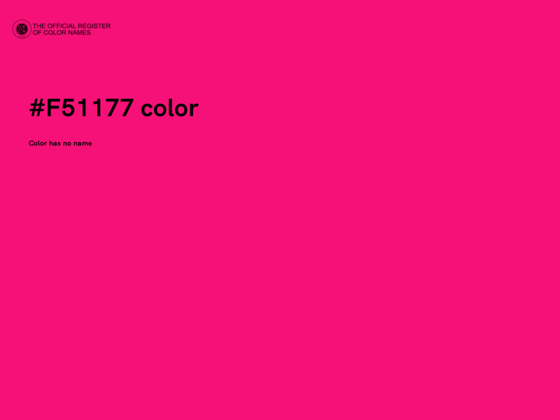#F51177 color image
