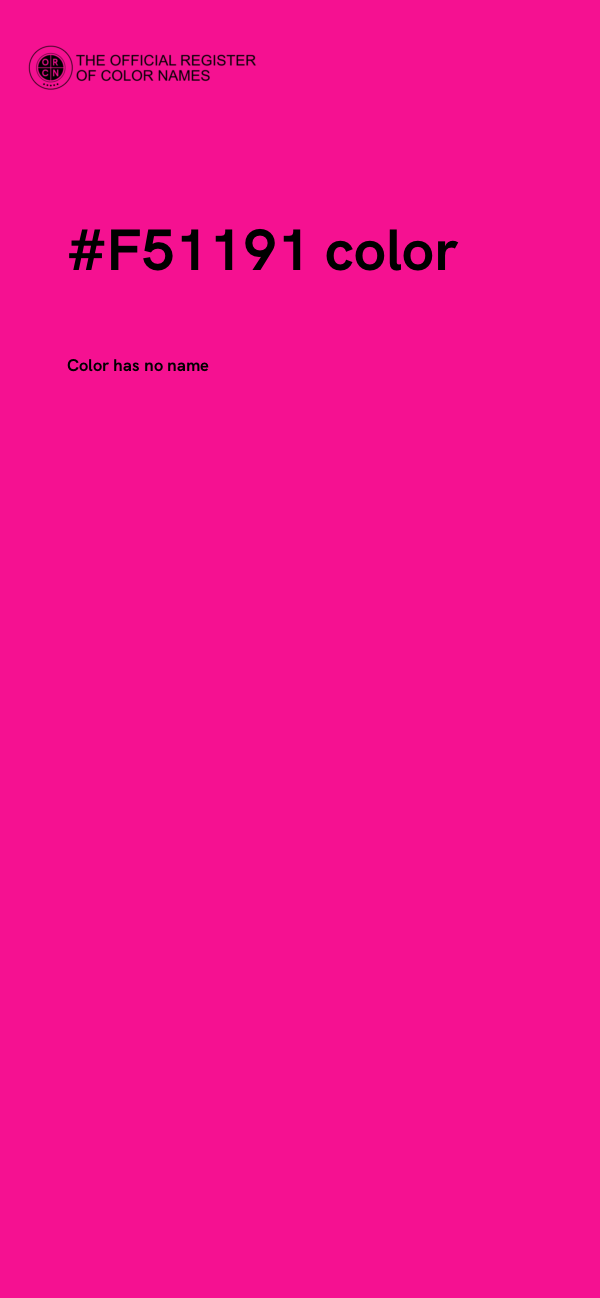 #F51191 color image