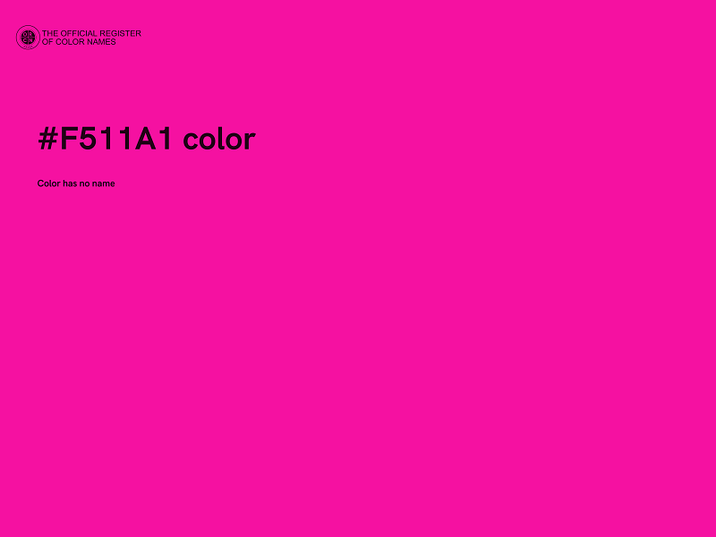 #F511A1 color image