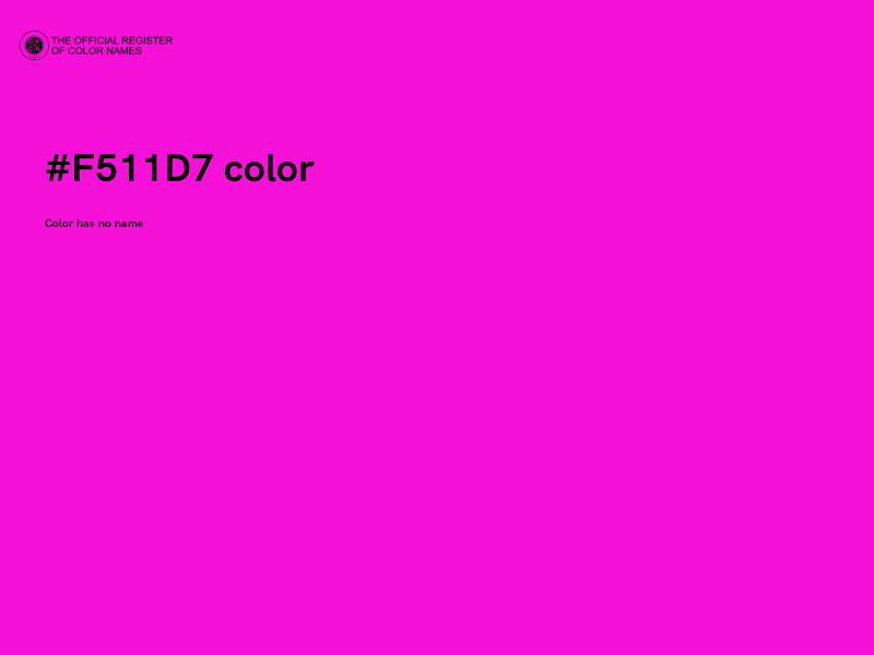 #F511D7 color image