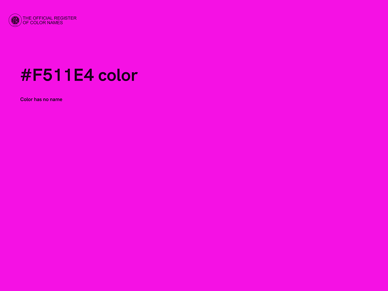 #F511E4 color image