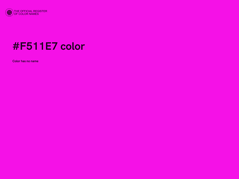 #F511E7 color image