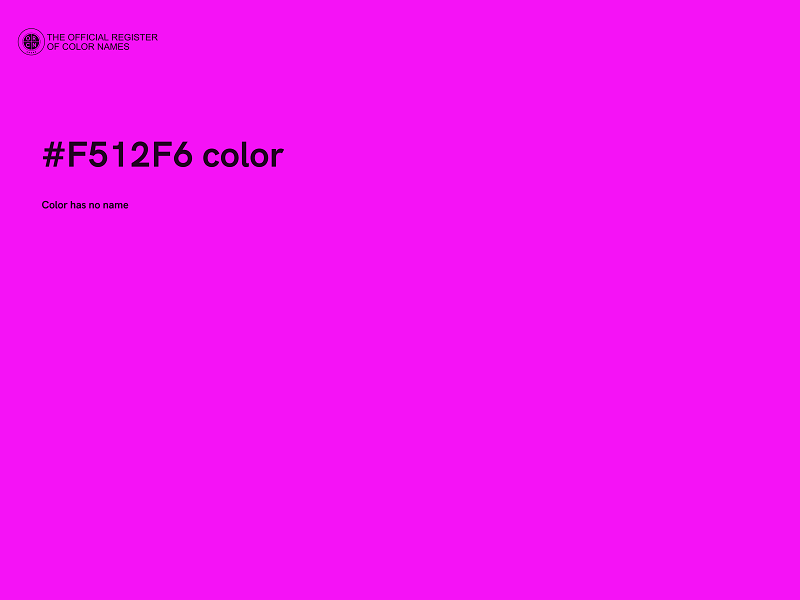 #F512F6 color image