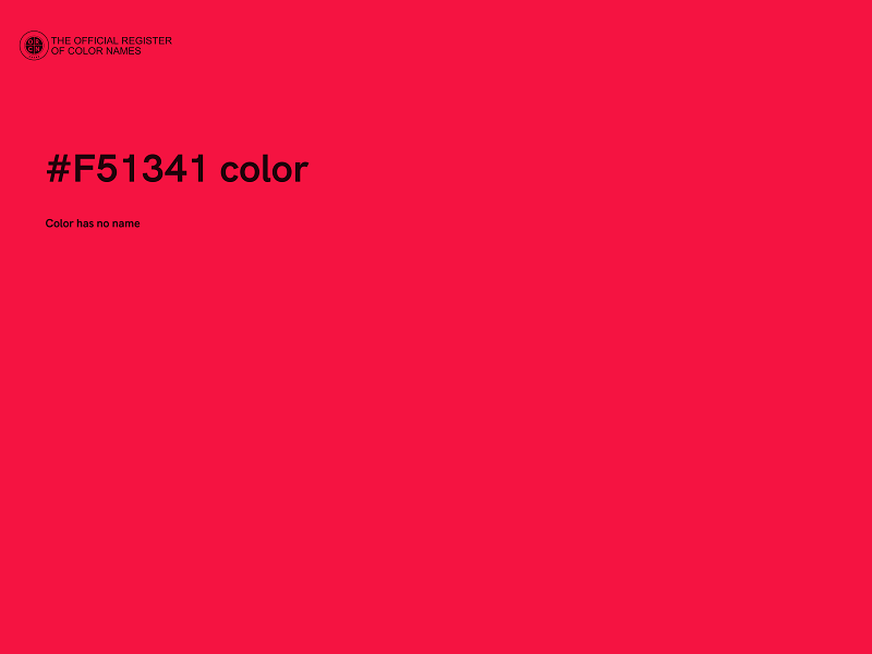 #F51341 color image