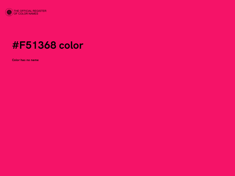#F51368 color image