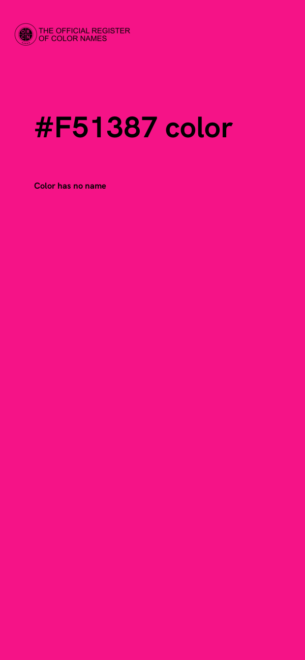 #F51387 color image