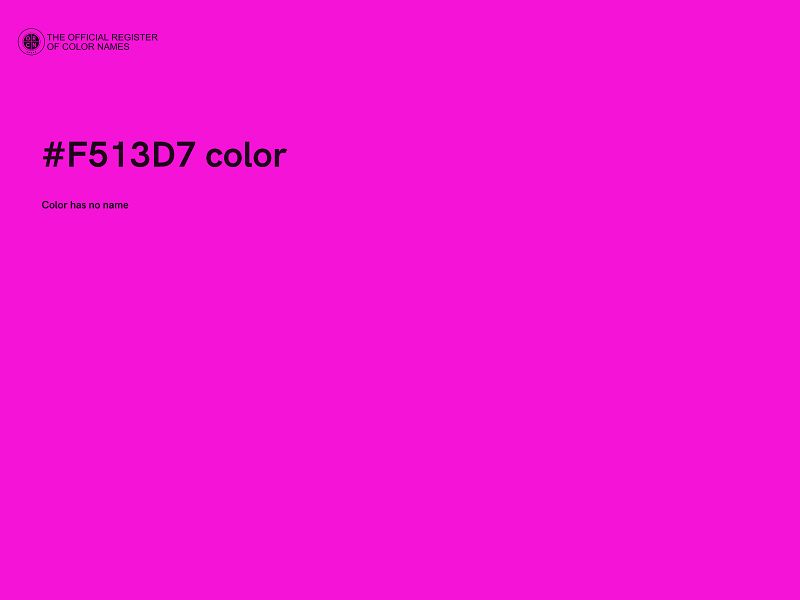 #F513D7 color image