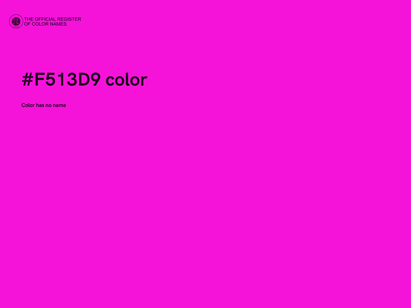 #F513D9 color image