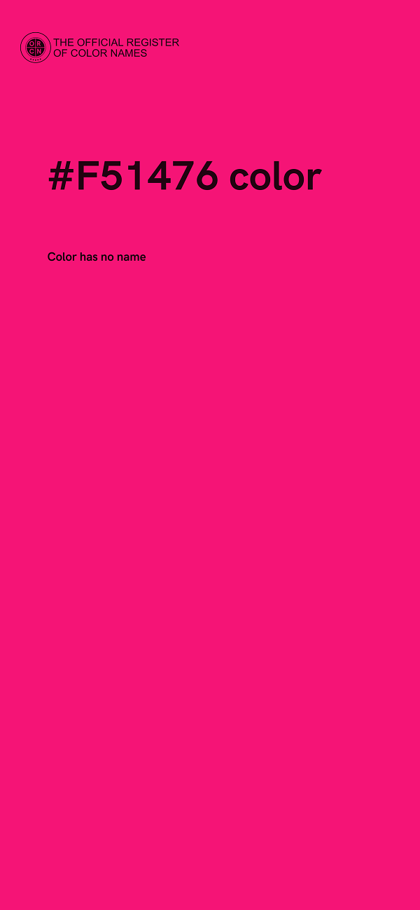 #F51476 color image