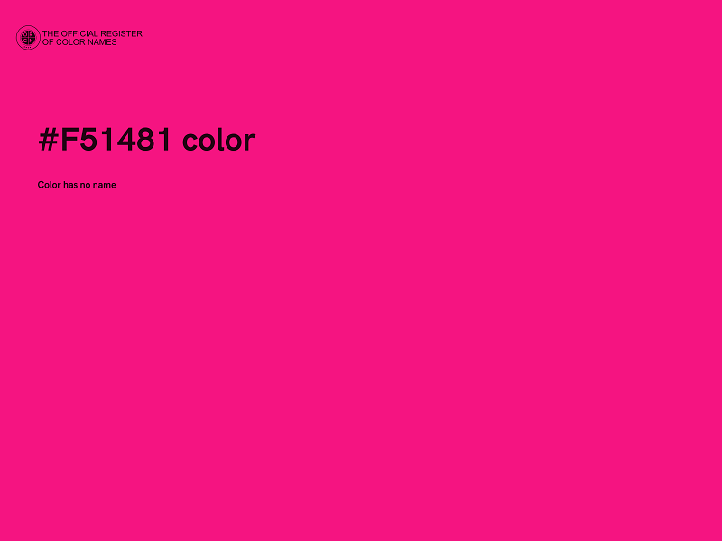 #F51481 color image